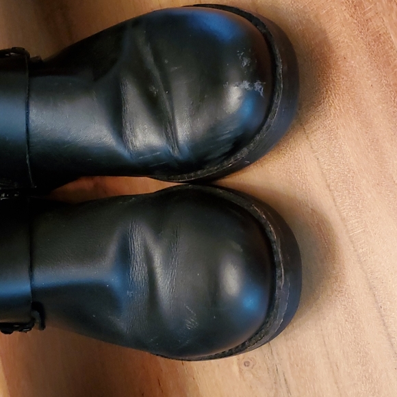 Crown Vintage wide calf  black leather riding boots size 6.5 - Picture 6 of 6